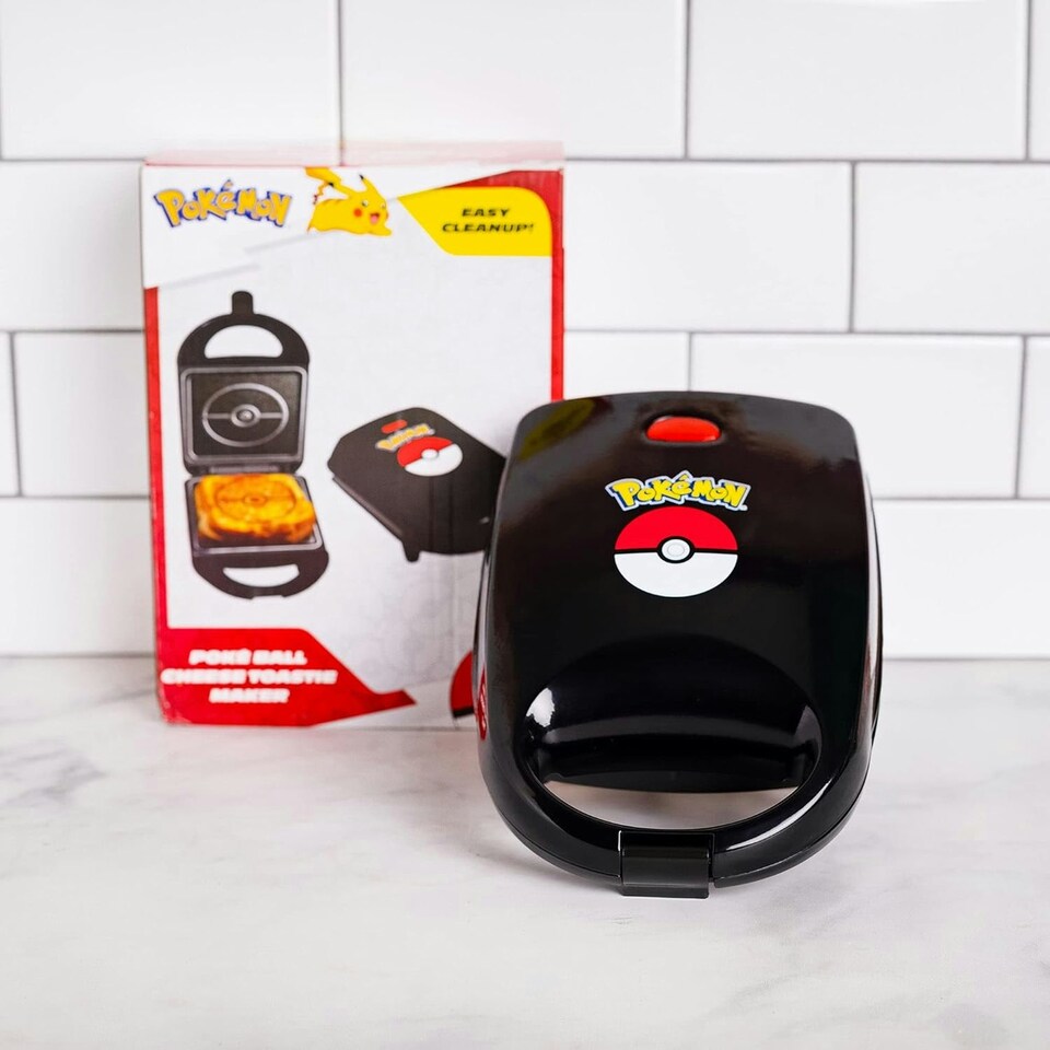 image 1 of Uncanny Brands Pokémon Pokeball Single Sandwich Maker