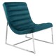 image 2 of Interiors by Premier Teal Velvet Cocktail Chair, Easy to Adjust Comfy Chair, Effortless Cleaning Ocassional Accent Chair