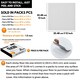 image 3 of NOVECRAFTO Vinyl Floor Tile – Self Adhesive 12x12 in – White Checkerboard – Peel & Stick for Kitchen, Bathroom & Living Room – Waterproof & Easy DIY White | 5.57 sqm