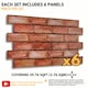 image 5 of NOVECRAFTO 3D Brick Effect Wall Panels – 6 PVC Sheets, Covers 2.76 sqm (29.76 sq ft), 96x48cm Each – Reddish Brown Faux Brick Cladding for Interior Walls