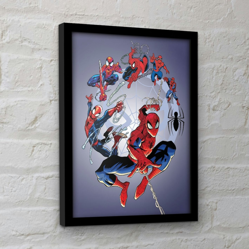 image 1 of Spider-Man (Circle) Framed 30x40cm Print