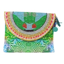 Inoa Palm Leaf Clutch Bag | Green | Green | One Size | 1