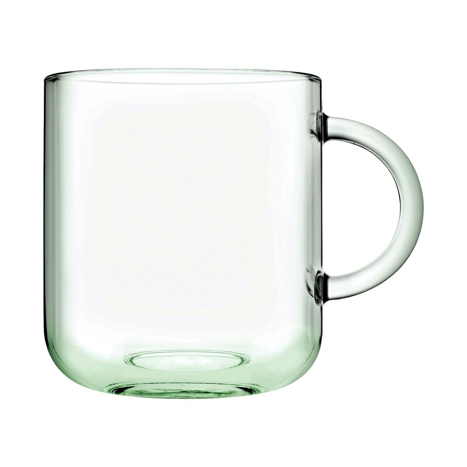 image 1 of Pasabahce Aware Iconic Recycled Glass Mugs - 245ml - Green - Pack of 4