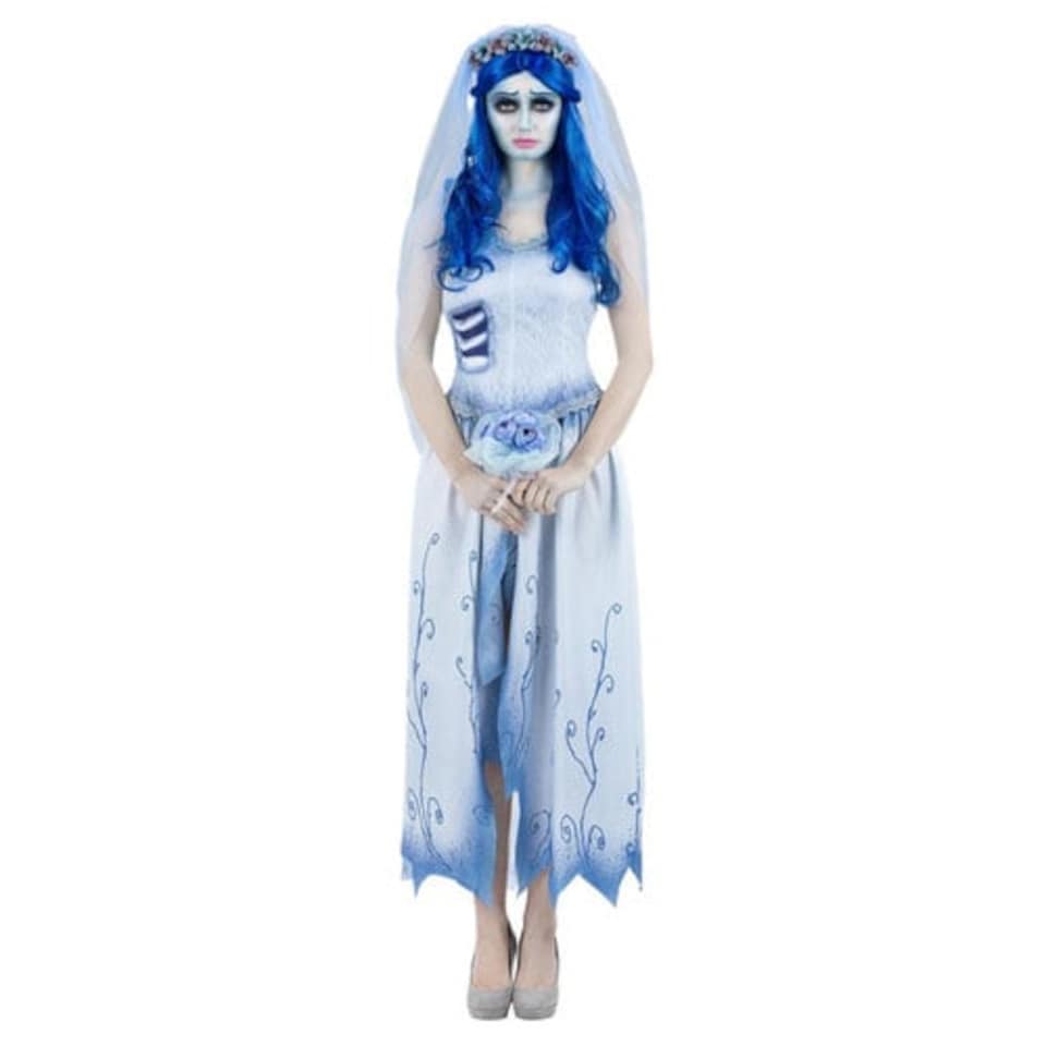 image 1 of Emily Corpse Bride Fancy Dress Costume Ladies Medium - UK 12-14