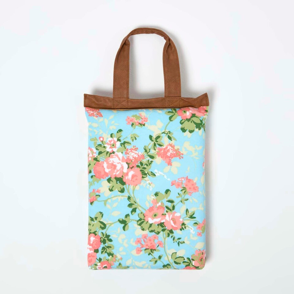image 1 of Homescapes Kneeling Pad Cushion for Gardening, Rose Print