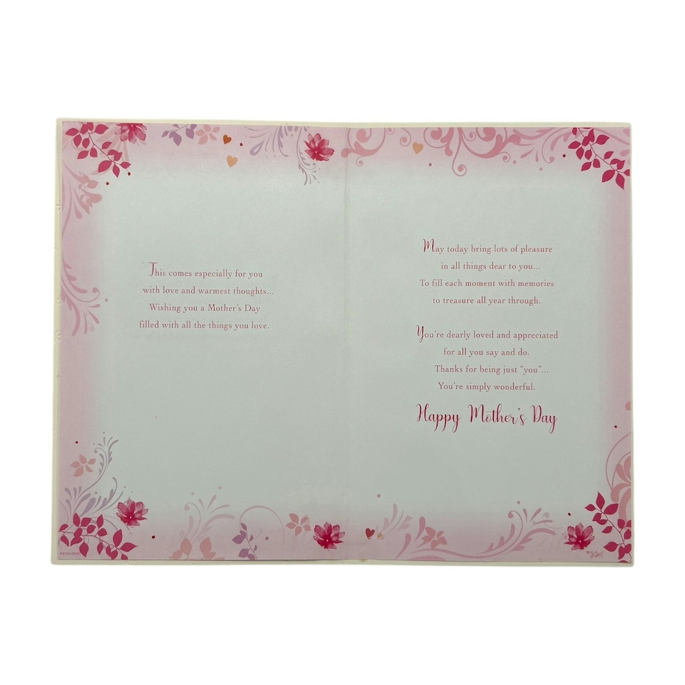 image 1 of With Love to My Partner Floral Heart Design Keepsake Mother's Day Boxed Card