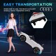 image 7 of HOMCOM Audi RS e-tron GT Licensed Electric Car for Kids, 12V Battery Powered Electric Ride-on Toy with Remote Control Music, Suspension Wheels, Soft Start, for 3-5 years, White