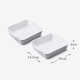image 4 of Porcelain Square Baker, Set of 2 | Multi