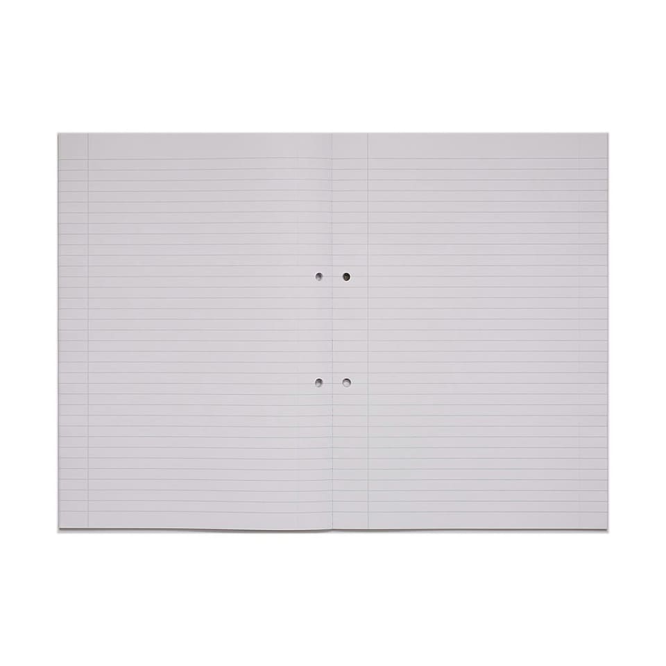 image 1 of Pack of 3 Rhino A4 160 Leaf 8mm Lined with Margin Refill Pads