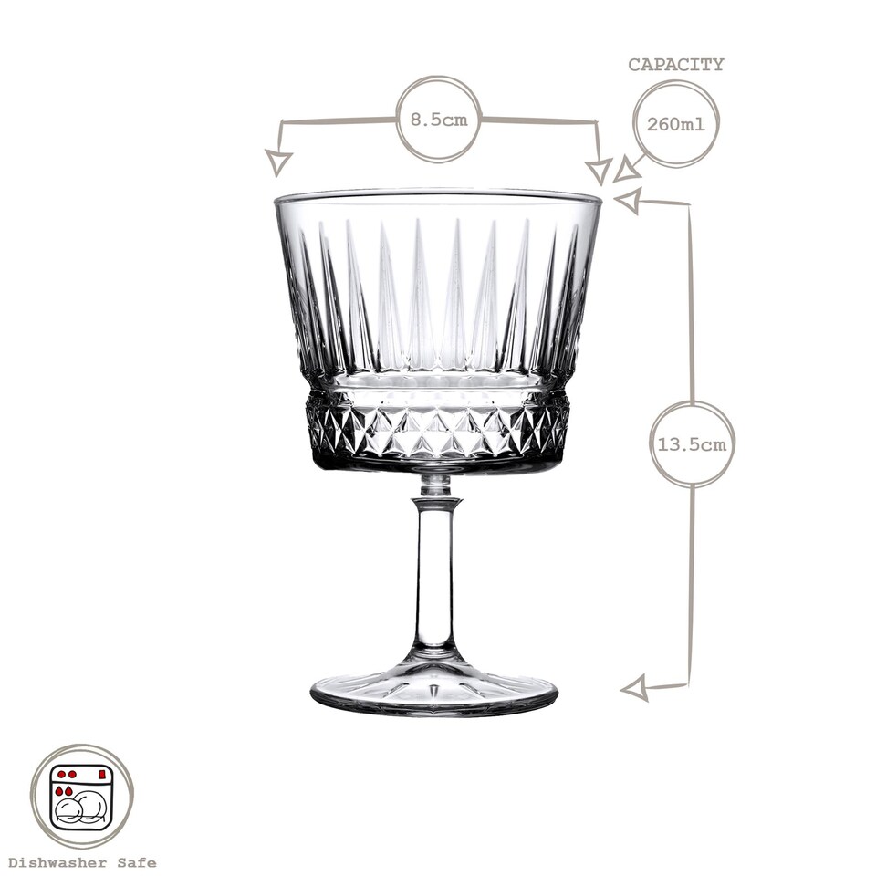 image 1 of Pasabache Elysia Cocktail Glasses - 260ml - Pack of 4