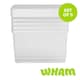 image 1 of Wham Clip 5x 62L Rectangular Plastic Storage Boxes with Clip Lock Lids. Ideal for Home, Office, Toys & More - Clear/Clear | Clear | 5