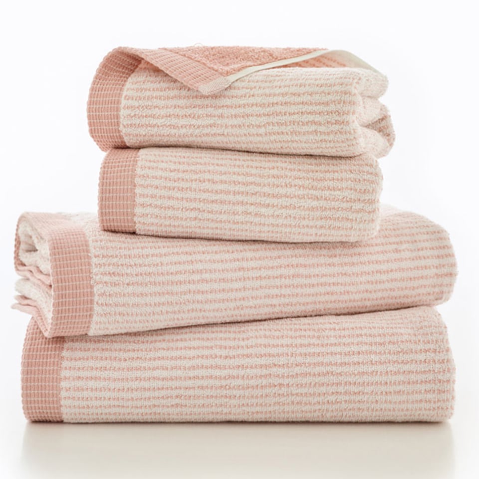 image 1 of The Lyndon Company Willow Weave Stripe Sage Hand Towel | Green