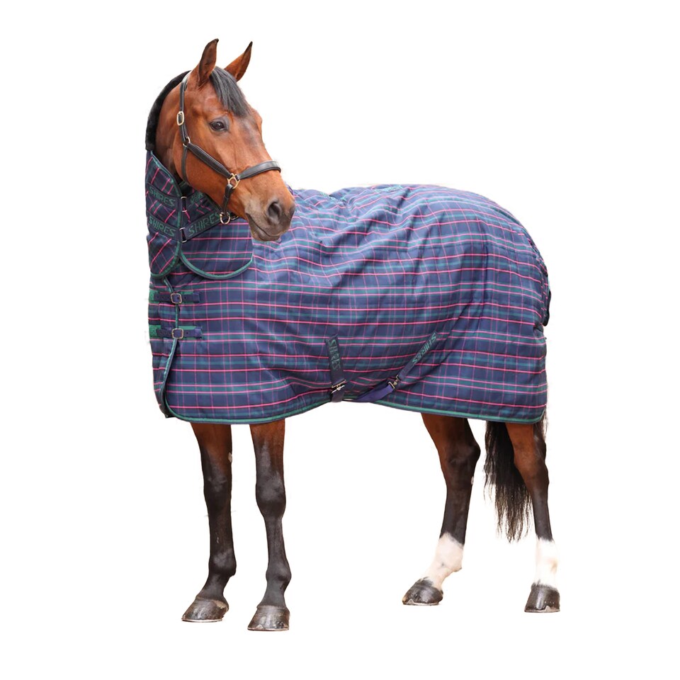 Tempest Plus 100 Horse Stable Rug | Blue | Navy/Tartan | 5Ft | 1