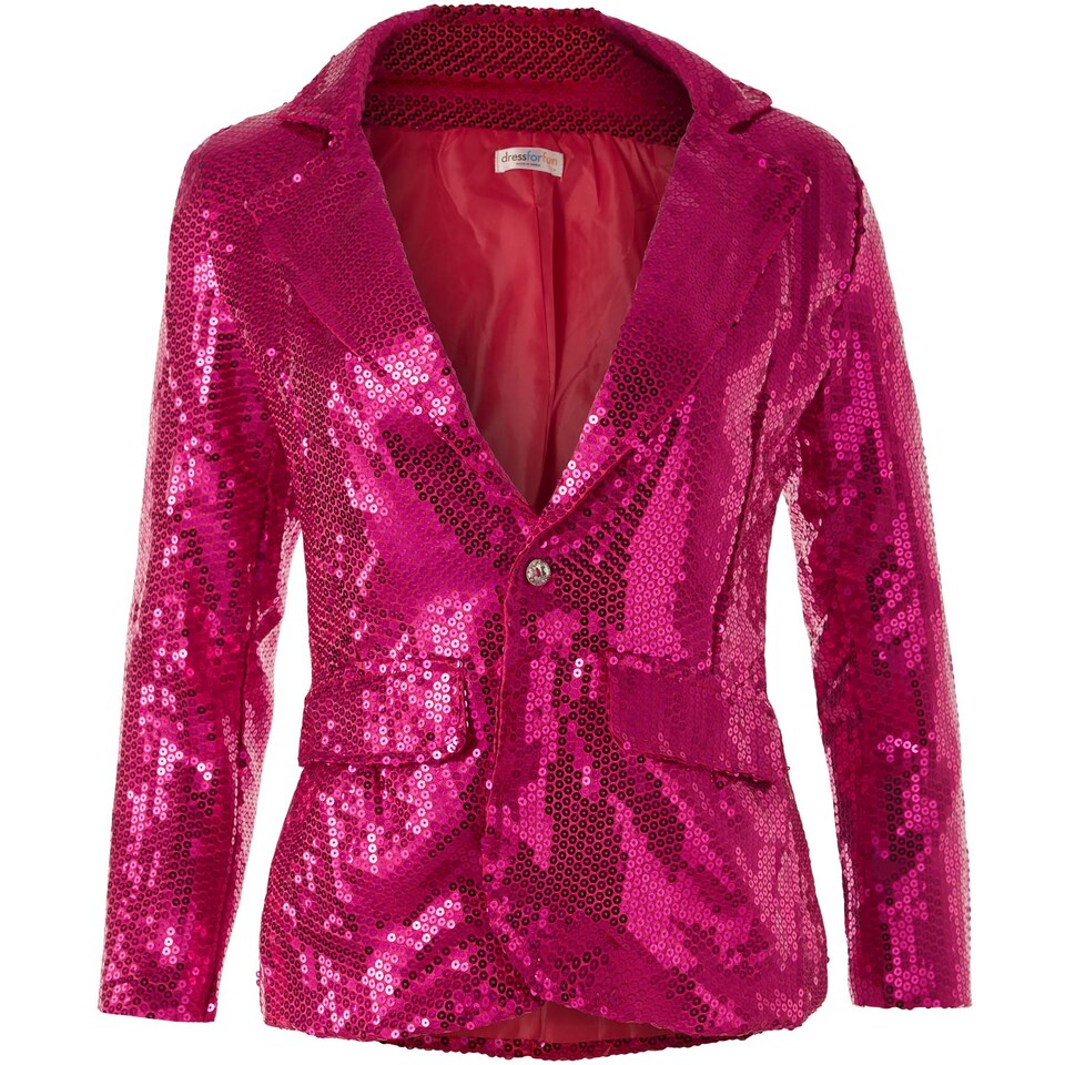 image 1 of Womens sequin jacket | Pink | pink | 1