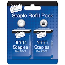 Just Stationery 2 x 1000 No 26 Staples