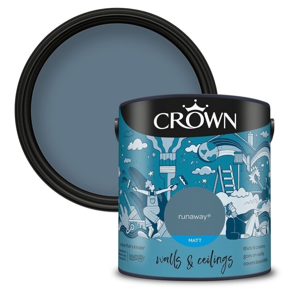 image 1 of Crown Walls & Ceilings Matt 2.5L Runaway