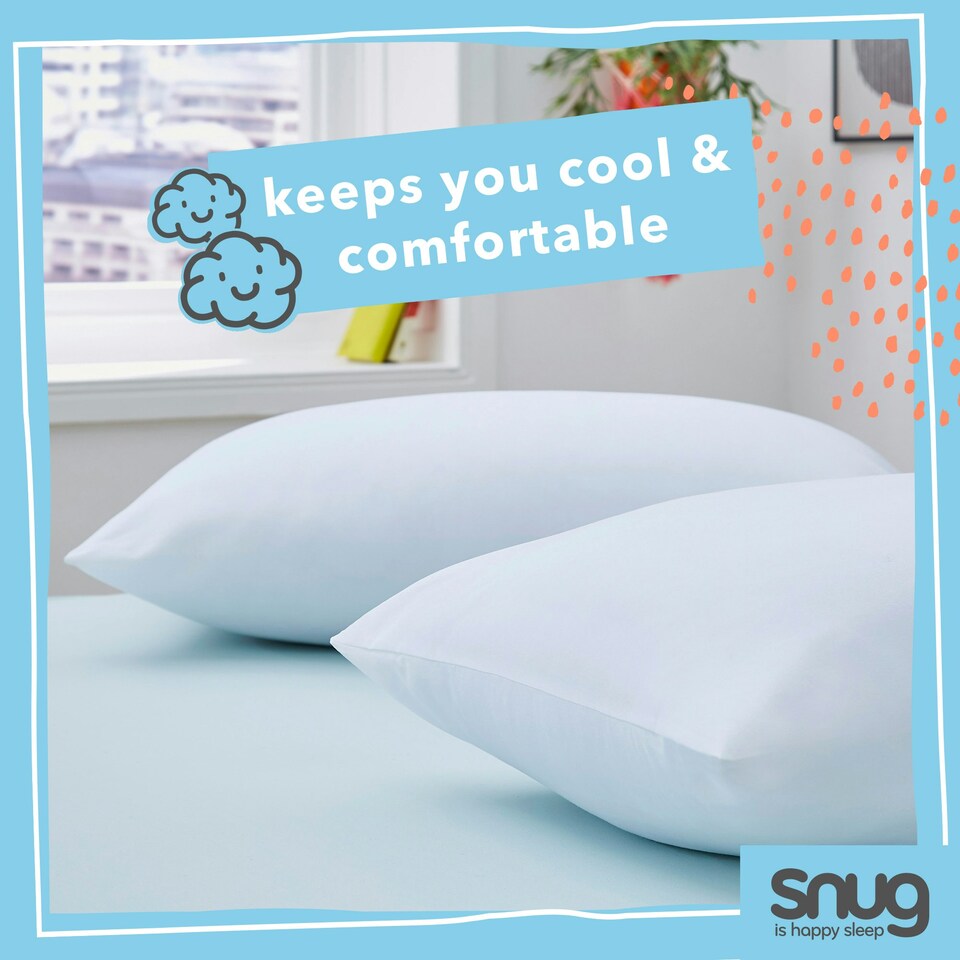 image 1 of Snug Chill Out 4.5 Tog Duvet and Pillow Pair Bundle Set White | Double with Pillow Pair
