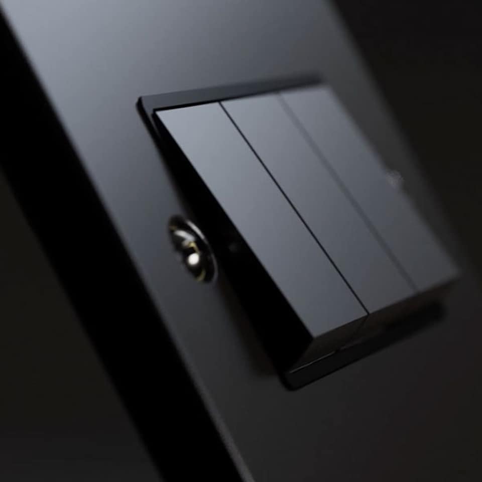 image 1 of SE HOME Matt Black Master Telephone Single Socket | Black | Matt Black