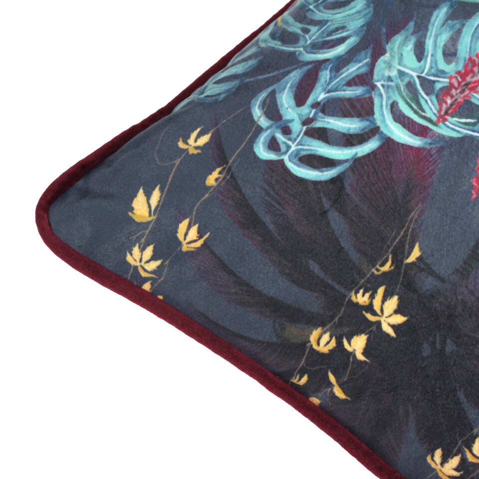 image 1 of Evans Lichfield Zinara Leopard Rectangular Cushion, Multicolour, 30 x 50cm