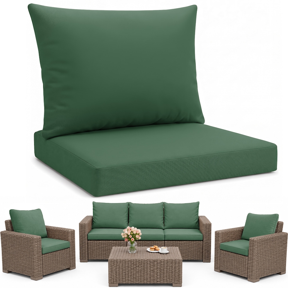 image 1 of Keter Allibert California Armchair Cushion Pad with Pillow