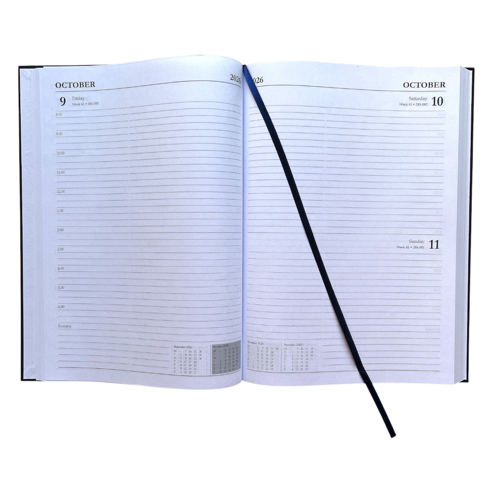 image 1 of Janrax 2026-2027 A4 Day Per Page Blue Academic Diary