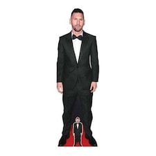 Lionel Messi Black Suit Lifesize Cardboard Cutout 170cm