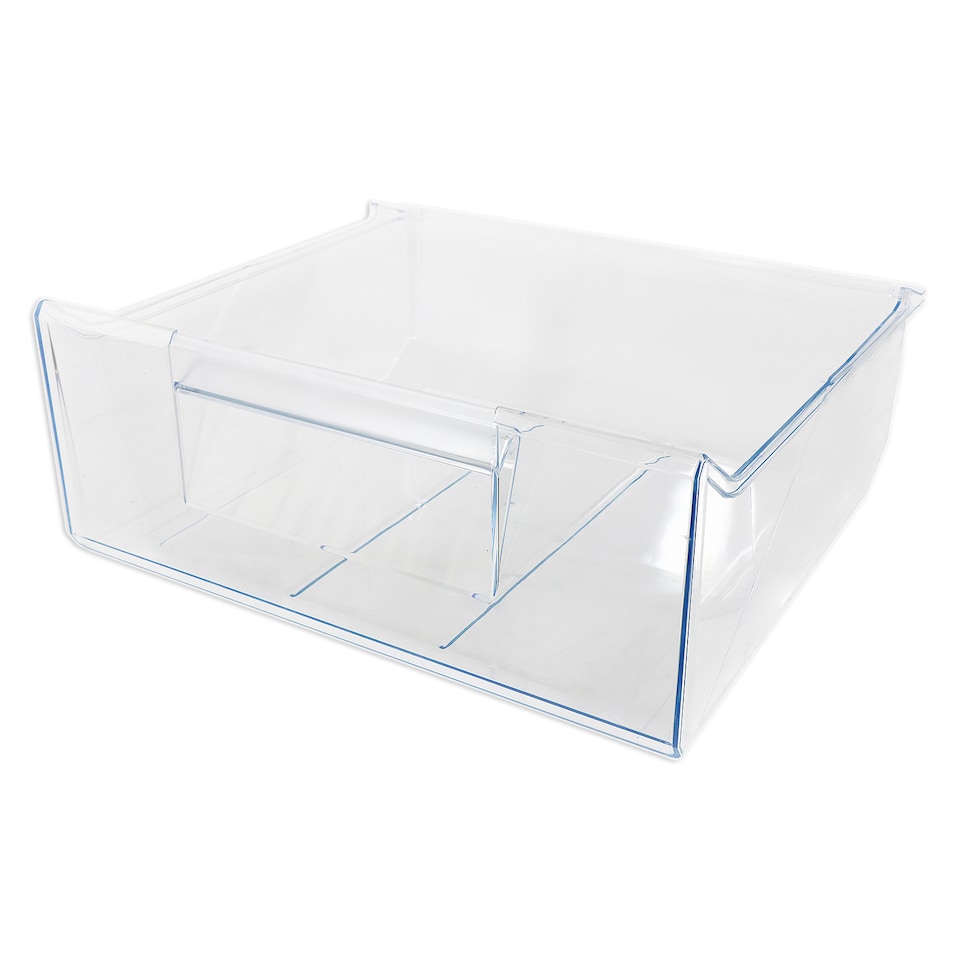 image 1 of SPARES2GO Top Middle Drawer for Smeg C3170 C4172 Fridge Freezer Container Box