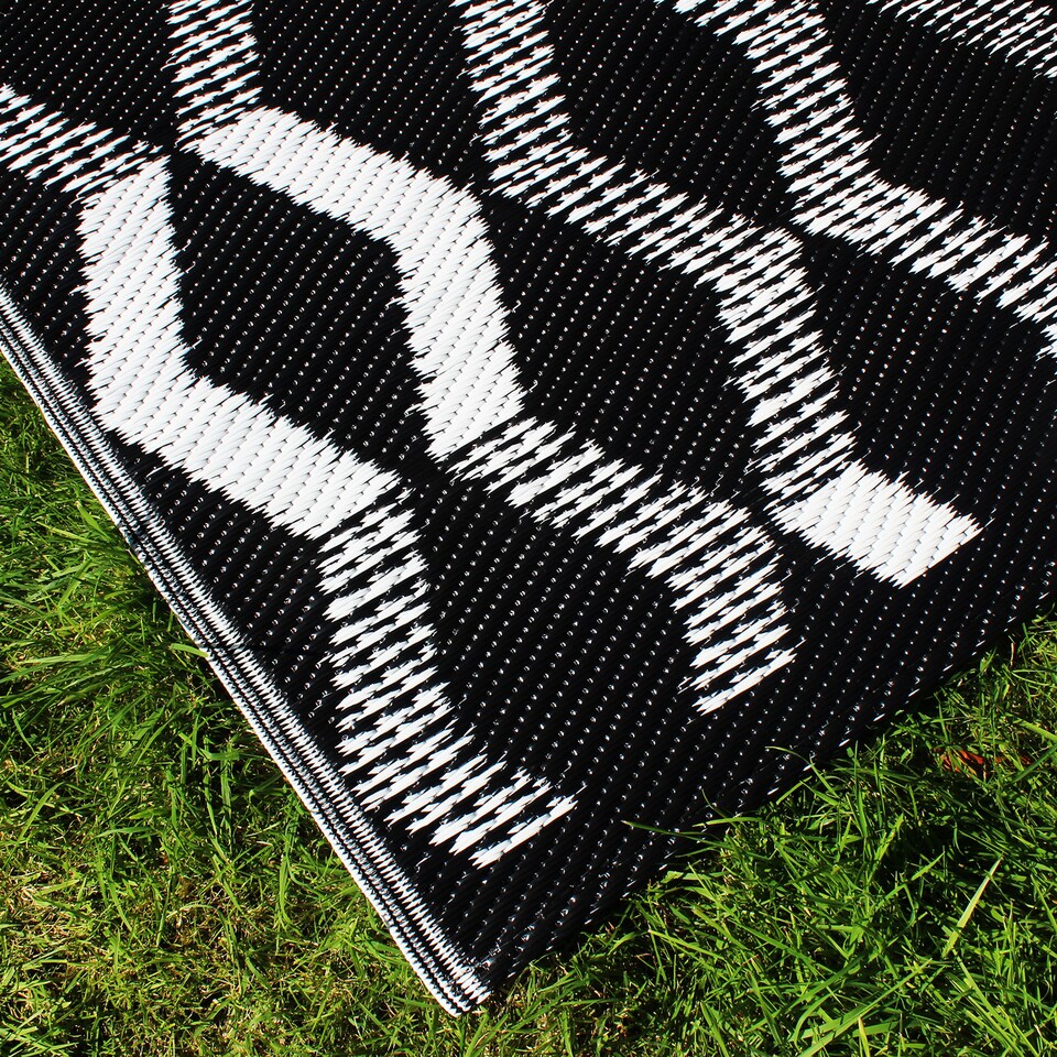 image 1 of Fusion Rico Outdoor Outdoor Rug Black