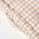 image 4 of Homescapes Cotton Gingham Check Beige Floor Cushion - 40 x 40 cm | Cream | Beige | 40 x 40 cm