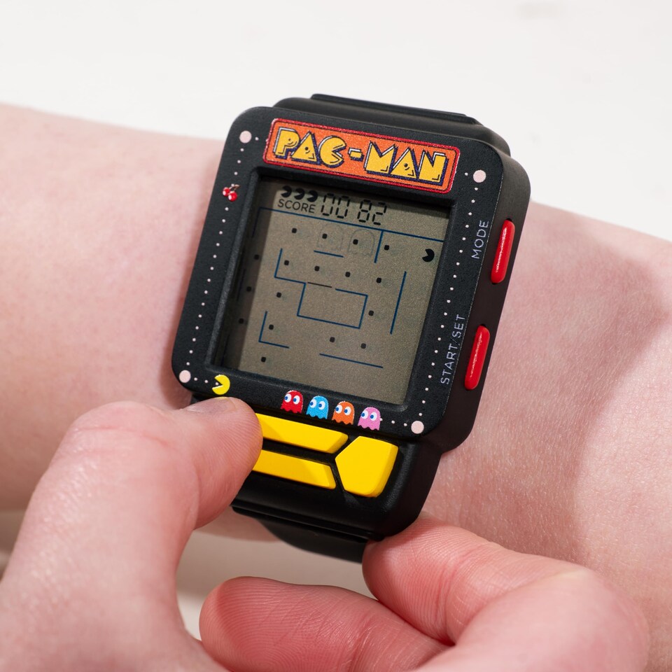 image 1 of PAC-MAN Gaming Watch with Retro Arcade Game & LCD Display