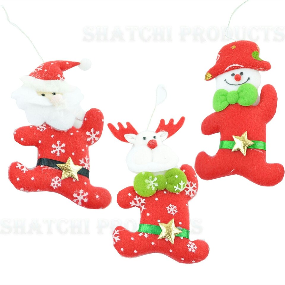 image 1 of 3 Handmade Novelty Christmas Decorations