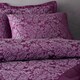 image 2 of Sandringham Damask Soft Easy Care Bed Linen Bedding Duvet Cover Quilt Set With Pillow Cases | Purple | King