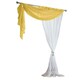 image 2 of Double Voile Curtain Panel - Ochre - 150cm x 183cm