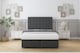 image 1 of Sloomy Langston Graphite Dumfries Ottoman Bed Base With 54" Floor Standing Headboard 4' Small Double | Grey | Graphite | Small Double | 1