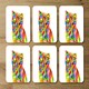image 2 of Animal Cat Illustration Pop Art (Coaster)