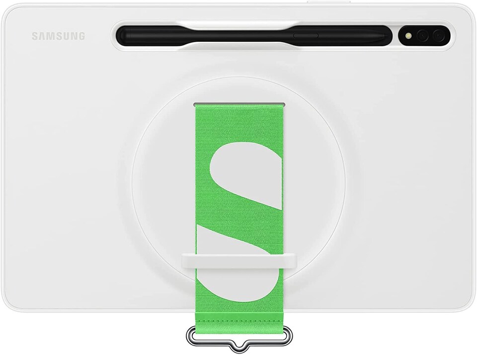 image 1 of Samsung Galaxy Tab S7/S8 Strap Cover White - EF-GX700CWEGWW