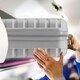 image 5 of 45x36x20cm EasyJet Free Underseat Carry-On Cabin Bag - Lightweight 4 Wheels ABS Hard Shell Suitcase Silver | Cabin Bag