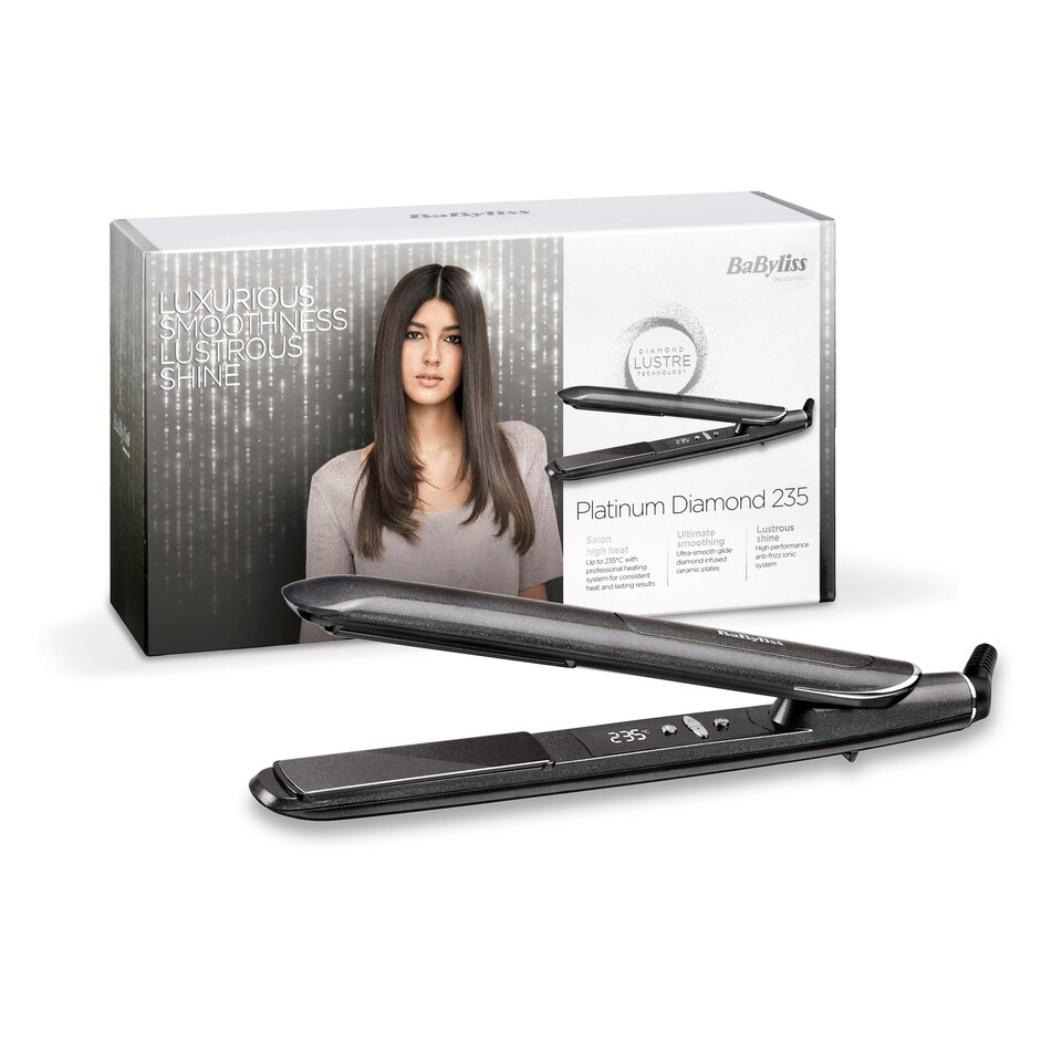 image 1 of BaByliss 2590DU Platinum Diamond 235 Straightener