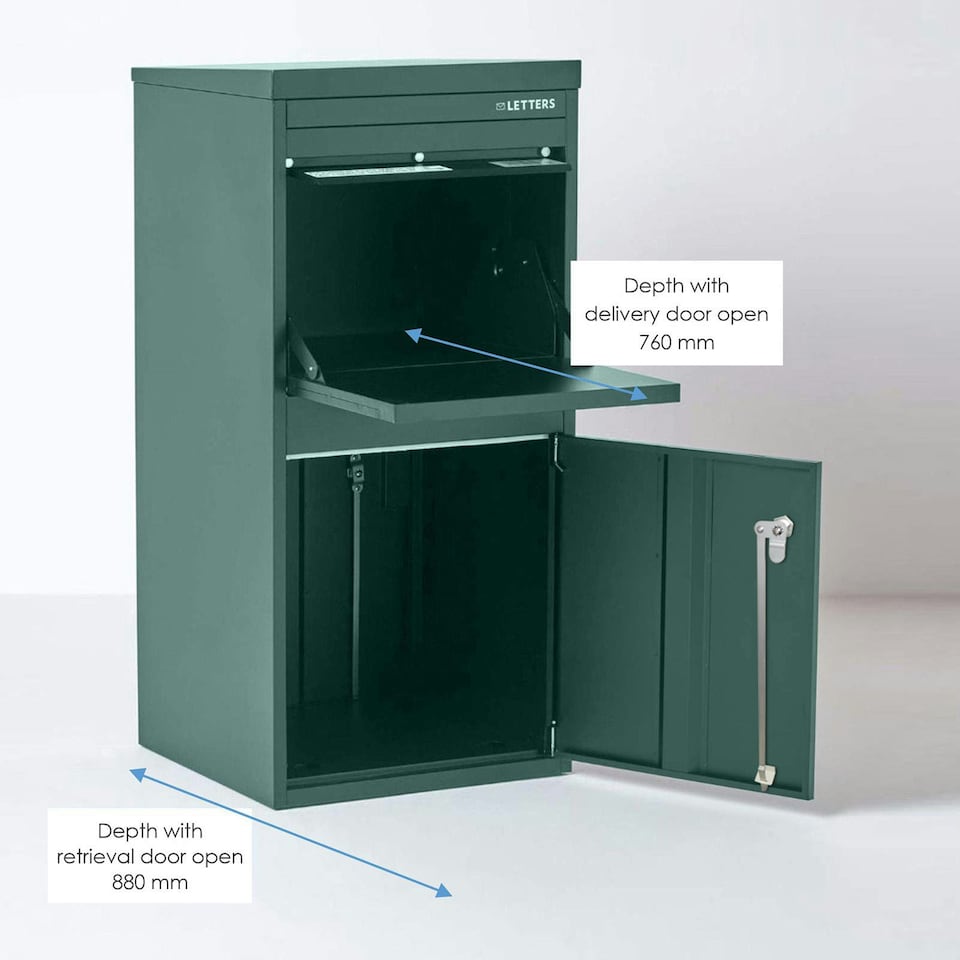 image 1 of SMART PARCEL BOX® Extra Large Front & Rear Access Green Green