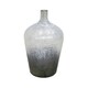 image 2 of Verre Stem Frosted Vase Blue