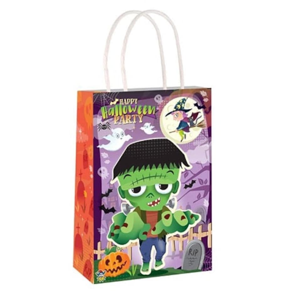 Happy Halloween Paper Bag With Handles 21cm