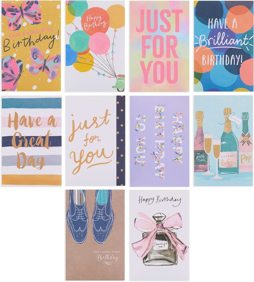 image 1 of Bright Designs Multipack of 30 Assorted Birthday Cards