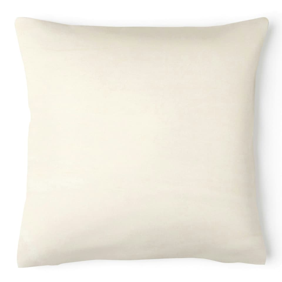 image 1 of Plain Velvet Soft Cushion - 43cm x 43cm Cream | Latte