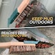 image 2 of Boot Brush Mud Remover with Scraper Stiff Bristles Brush to Remove Dirt and Muds for Footwears