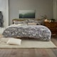 image 1 of Woodland Folk Animal Duvet Cover Set – Soft Fleece with Cosy Sherpa Reverse | Grey | King