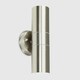 image 3 of ValueLights Silver Outdoor Wall Up-Down Light with 5W Warm White Bulb Chrome