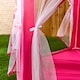 image 3 of OHS Kids Garden Gazebo with Curtains Outdoor Playhouse Tent Canopy | Pink | Hot Pink