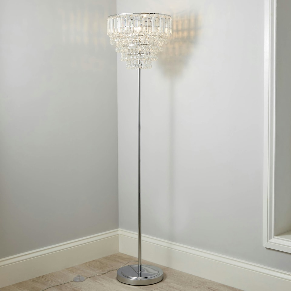 image 1 of BHS Paladina Floor Lamp, Silver