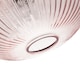 image 4 of Modern Designer Soft Pink Line Ribbed Glass Oval Pendant Lamp Shade | Pink