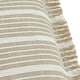 image 3 of Yard Tide Textured Stripe Natural Outdoor Cushion 40 x 60 cm Multi